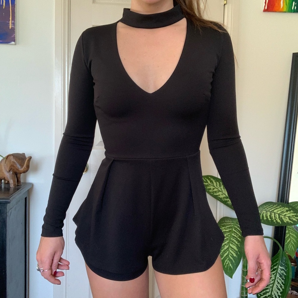 Black romper Fashion Nova